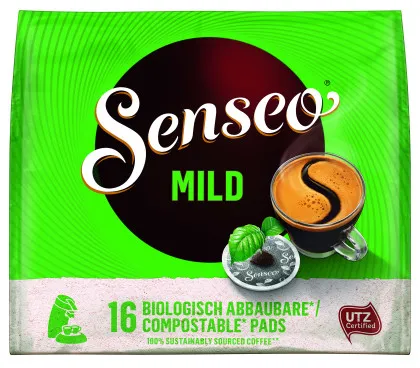 Senseo Mild R&ouml;stkaffee 16 Pads UTZ zertifiziert